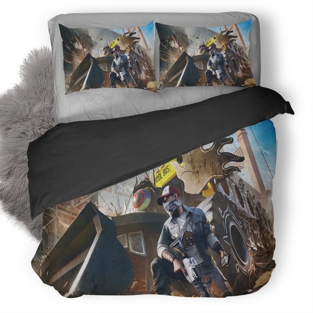 Watch Dogs 19 3D Customized Duvet Cover Bedding Set