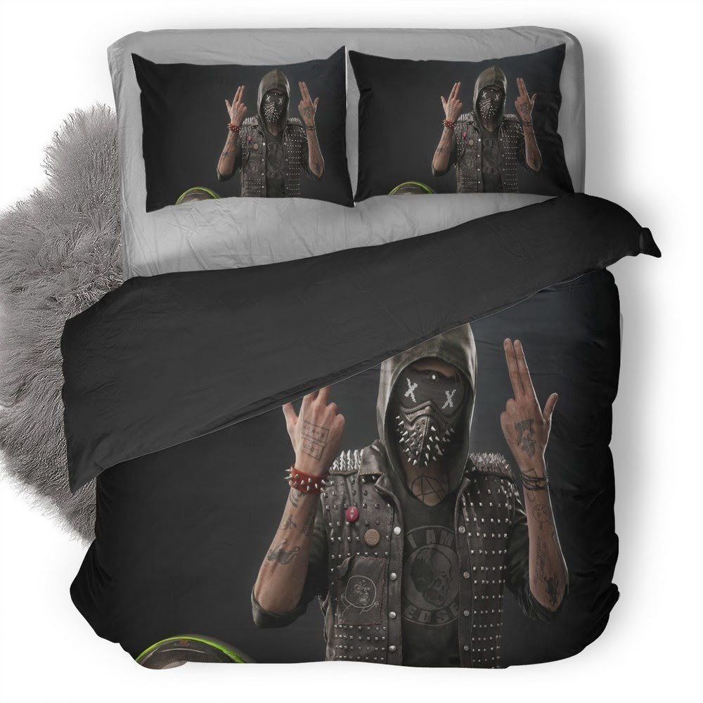Watch Dogs 25 3D Customized Duvet Cover Bedding Set