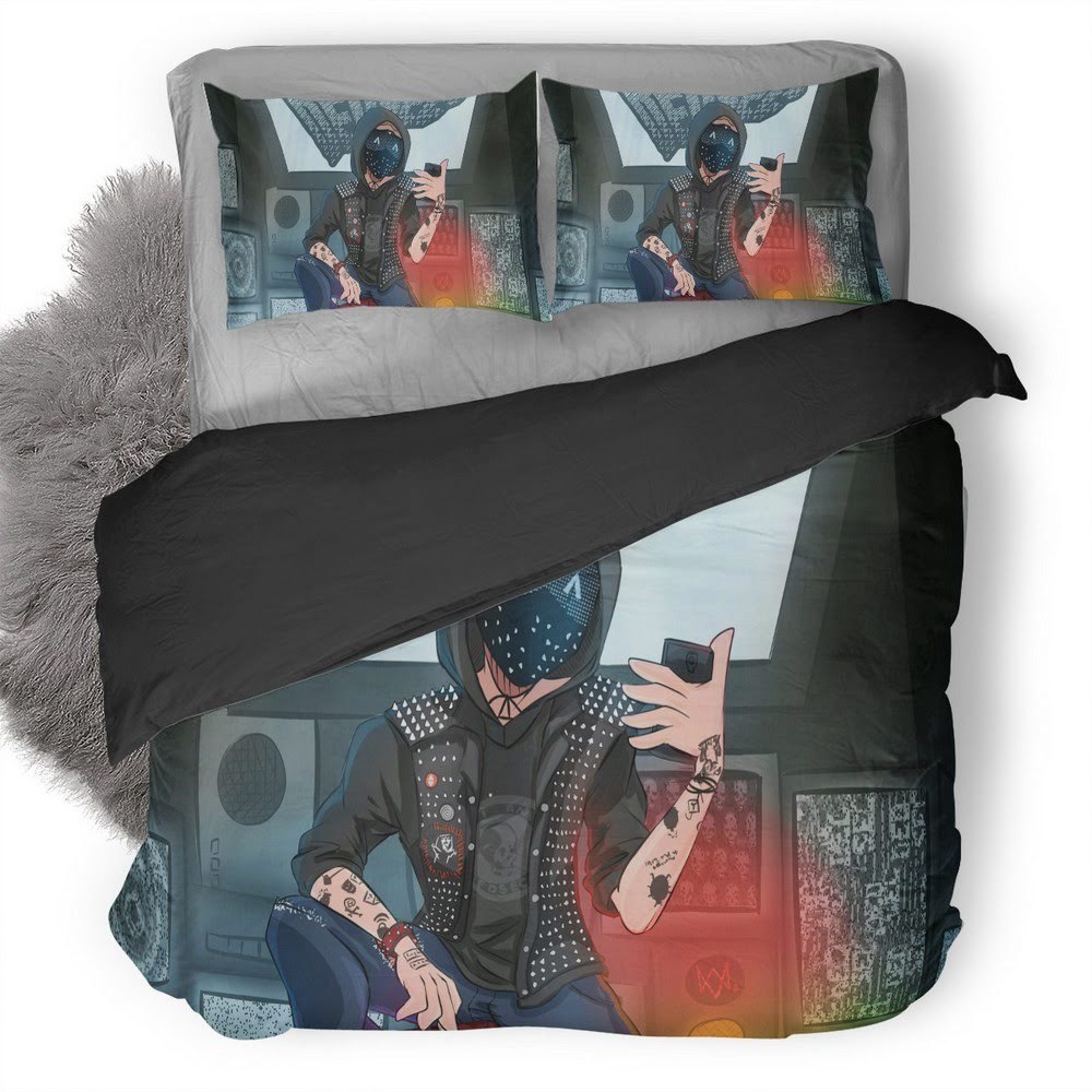 Watch Dogs 26 3D Customized Duvet Cover Bedding Set