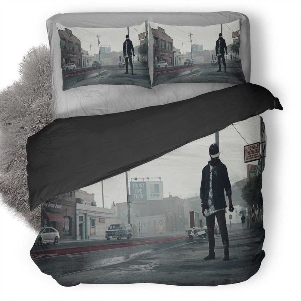 Watch Dogs 29 3D Customized Duvet Cover Bedding Set