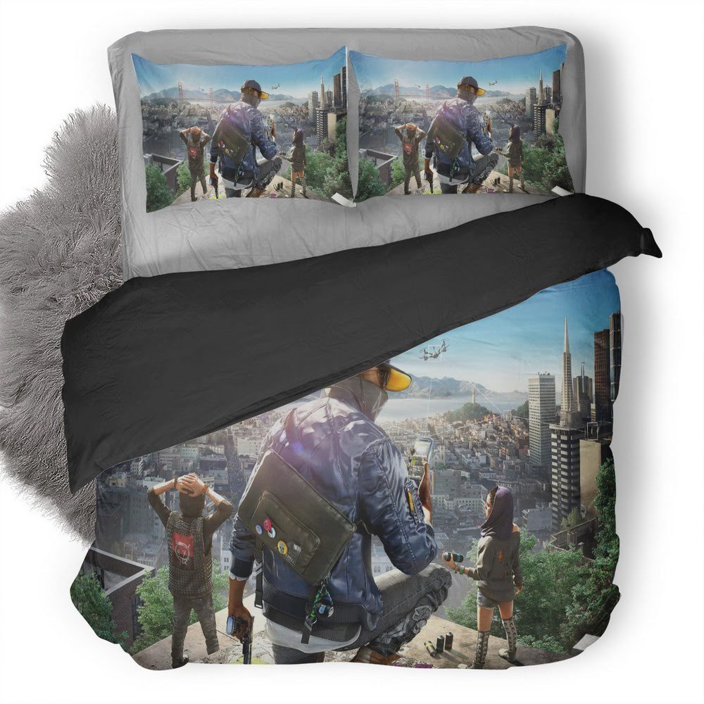 Watch Dogs 30 3D Customized Duvet Cover Bedding Set