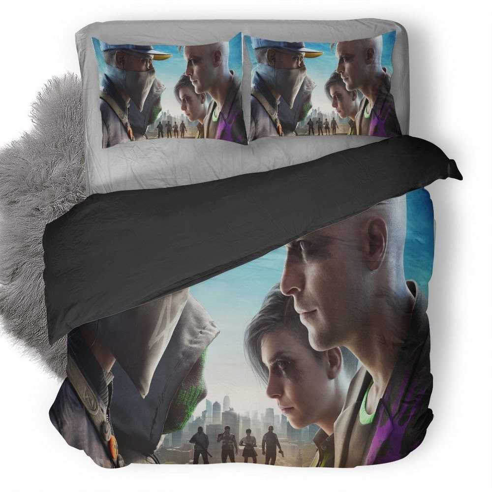 Watch Dogs 36 3D Customized Duvet Cover Bedding Set