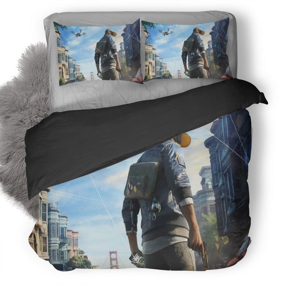 Watch Dogs 37 3D Customized Duvet Cover Bedding Set