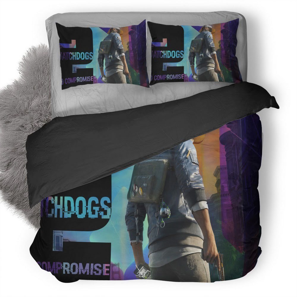 Watch Dogs 38 3D Customized Duvet Cover Bedding Set