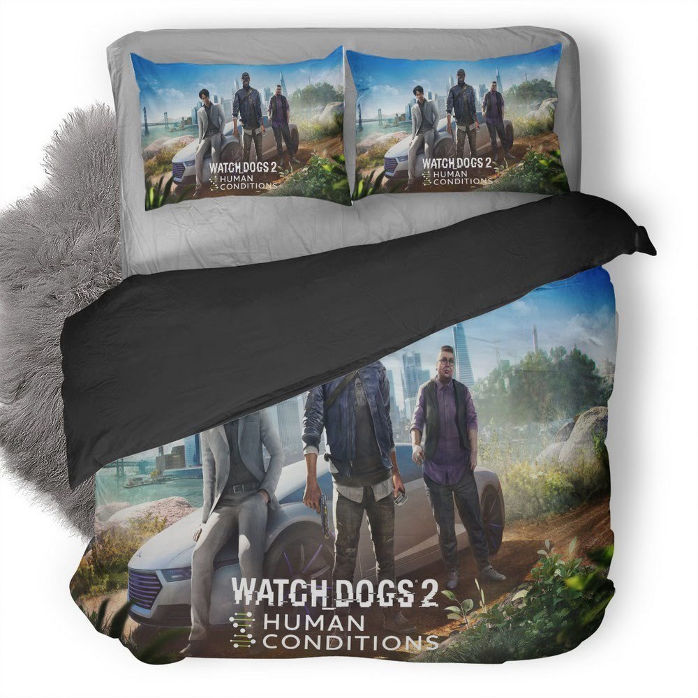 Watch Dogs 3 3D Customized Duvet Cover Bedding Set