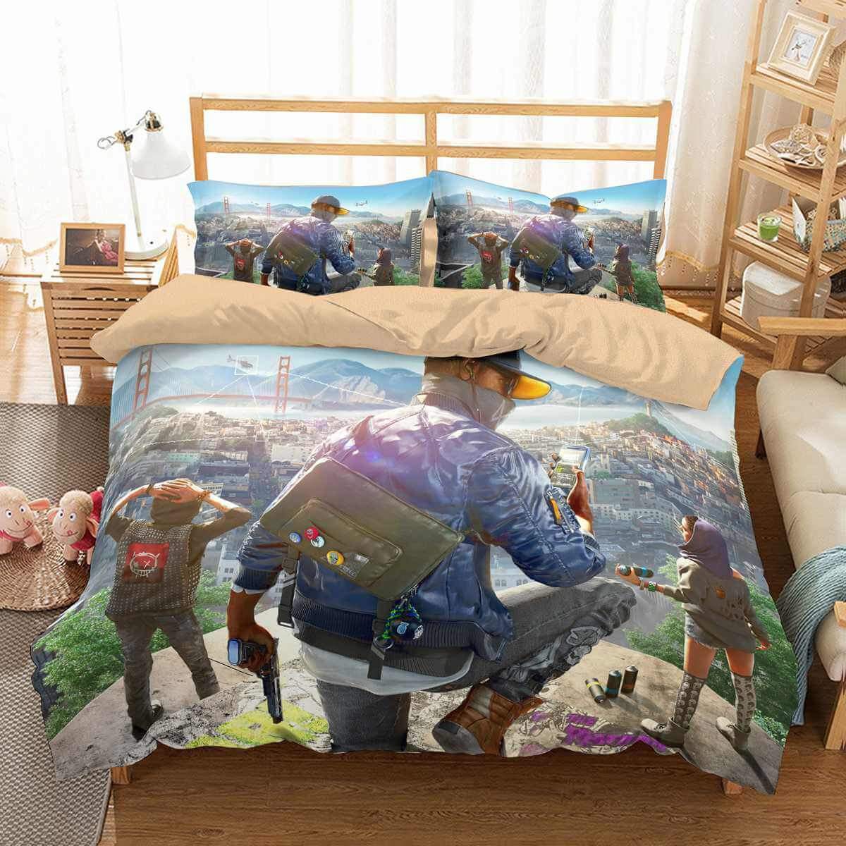 Watch Dogs 3D Customized Duvet Cover Bedding Set
