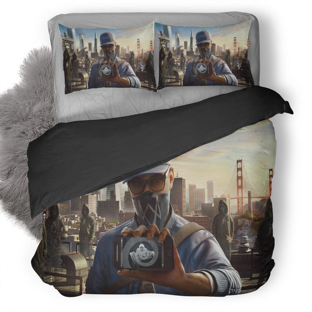 Watch Dogs 3D Customized Duvet Cover Bedding Set