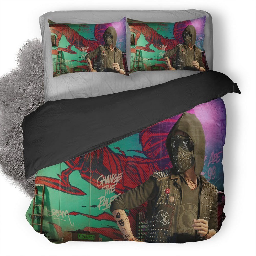Watch Dogs 3D Customized Duvet Cover Bedding Set