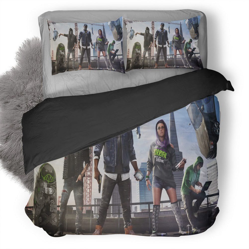 Watch Dogs 3D Customized Duvet Cover Bedding Set