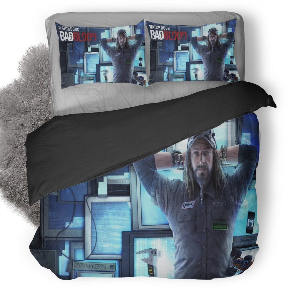Watch Dogs 52 3D Customized Duvet Cover Bedding Set