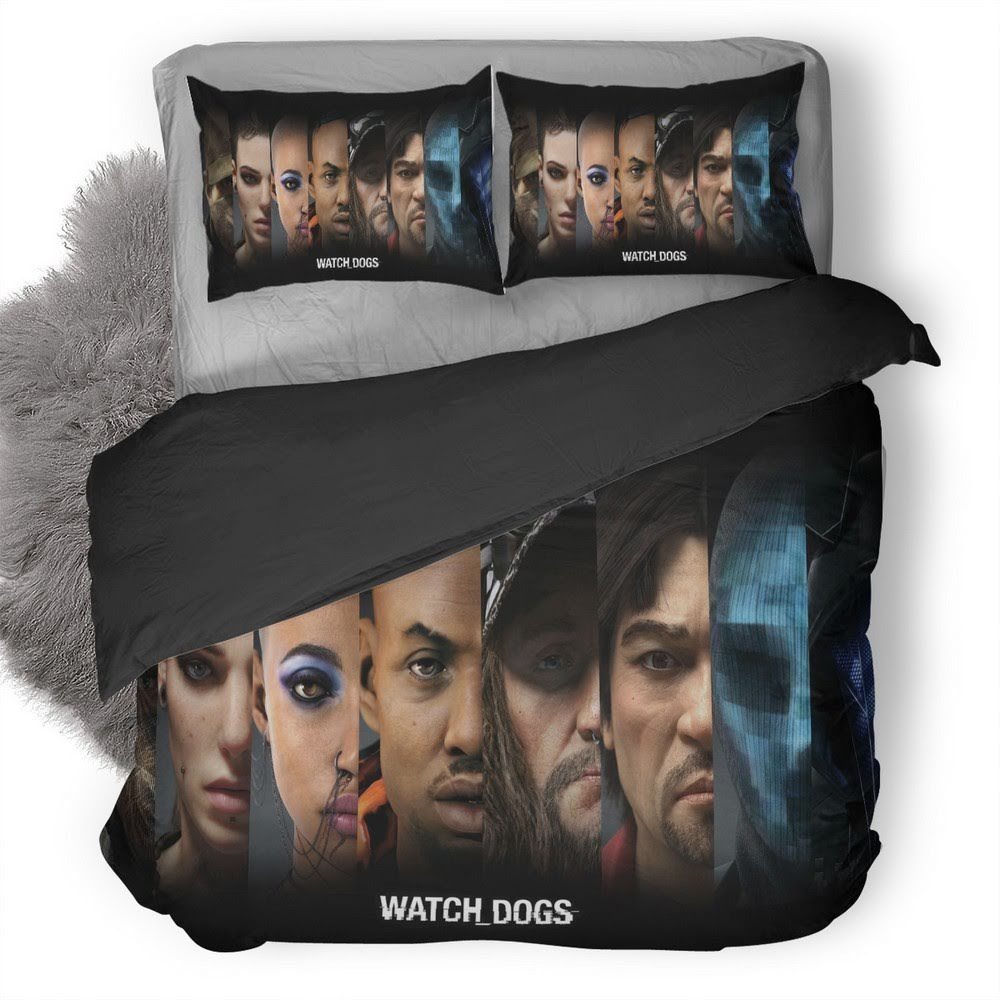 Watch Dogs 53 3D Customized Duvet Cover Bedding Set
