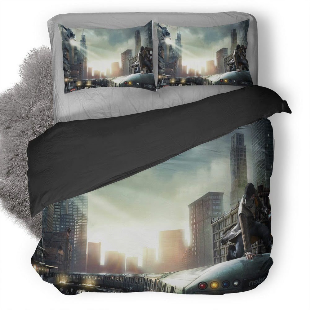 Watch Dogs 57 3D Customized Duvet Cover Bedding Set