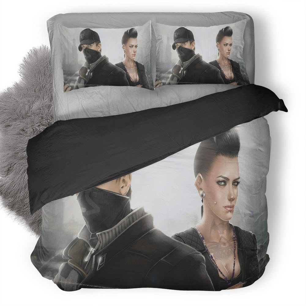 Watch Dogs 59 3D Customized Duvet Cover Bedding Set