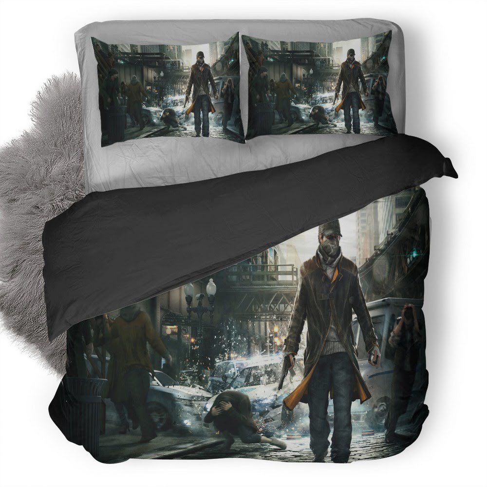 Watch Dogs 5 3D Customized Duvet Cover Bedding Set