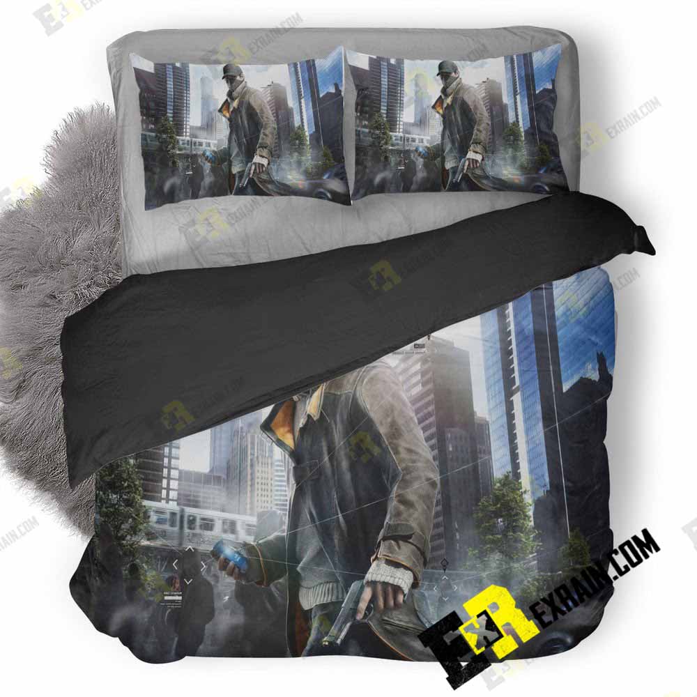Watch Dogs Aiden Pearce 3D Customized Duvet Cover Bedding Set