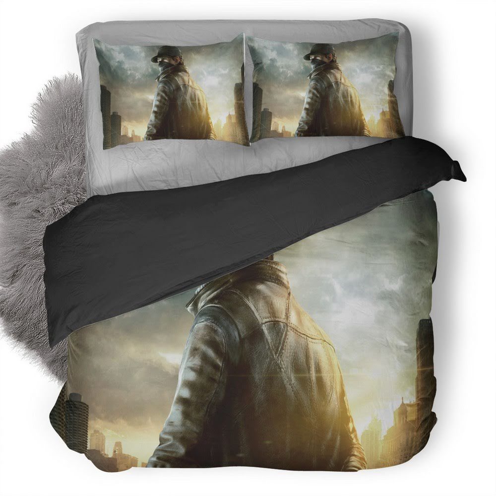 Watch Dogs Aiden Pearce 3D Customized Duvet Cover Bedding Set
