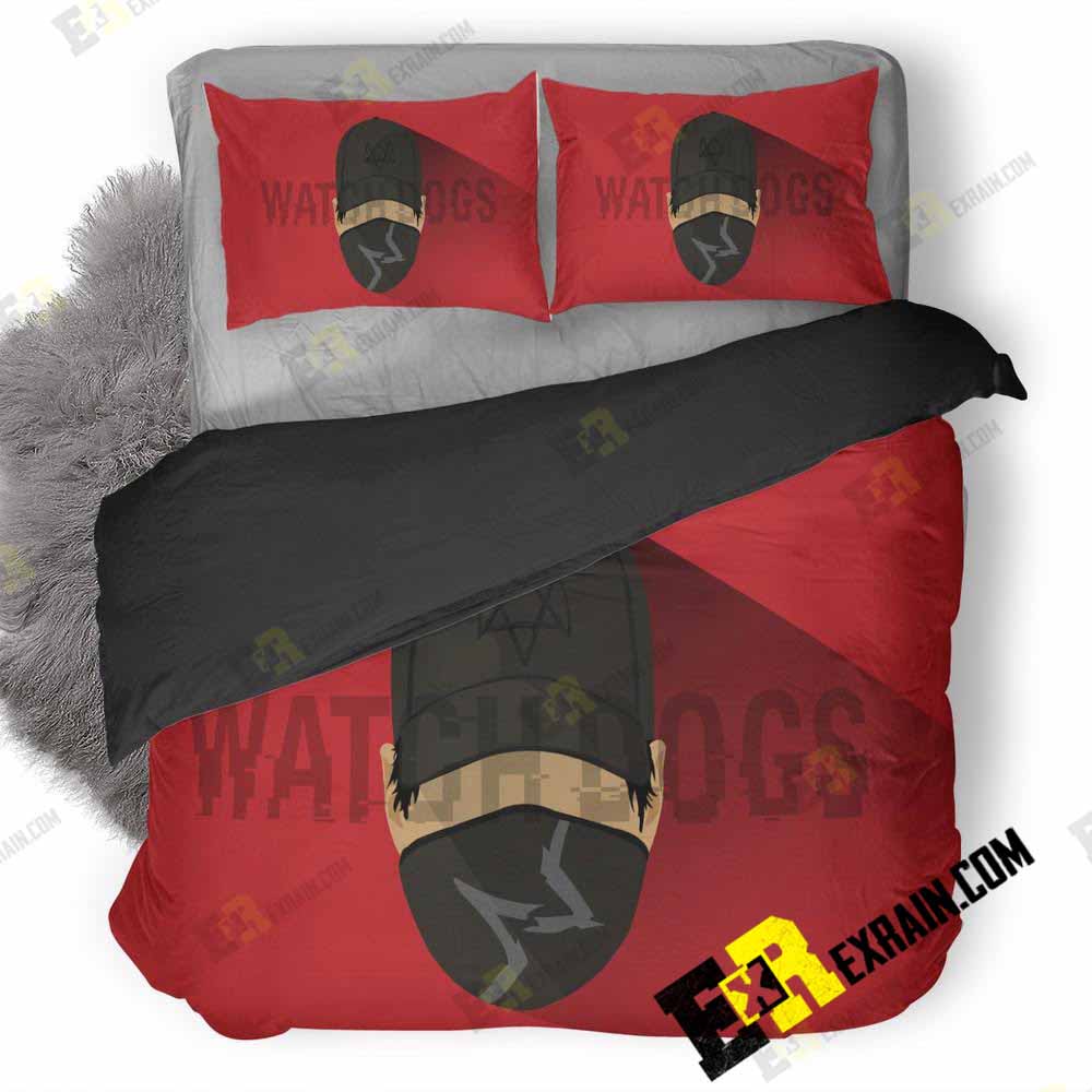 Watch Dogs Artwork Vc 3D Customized Duvet Cover Bedding Set
