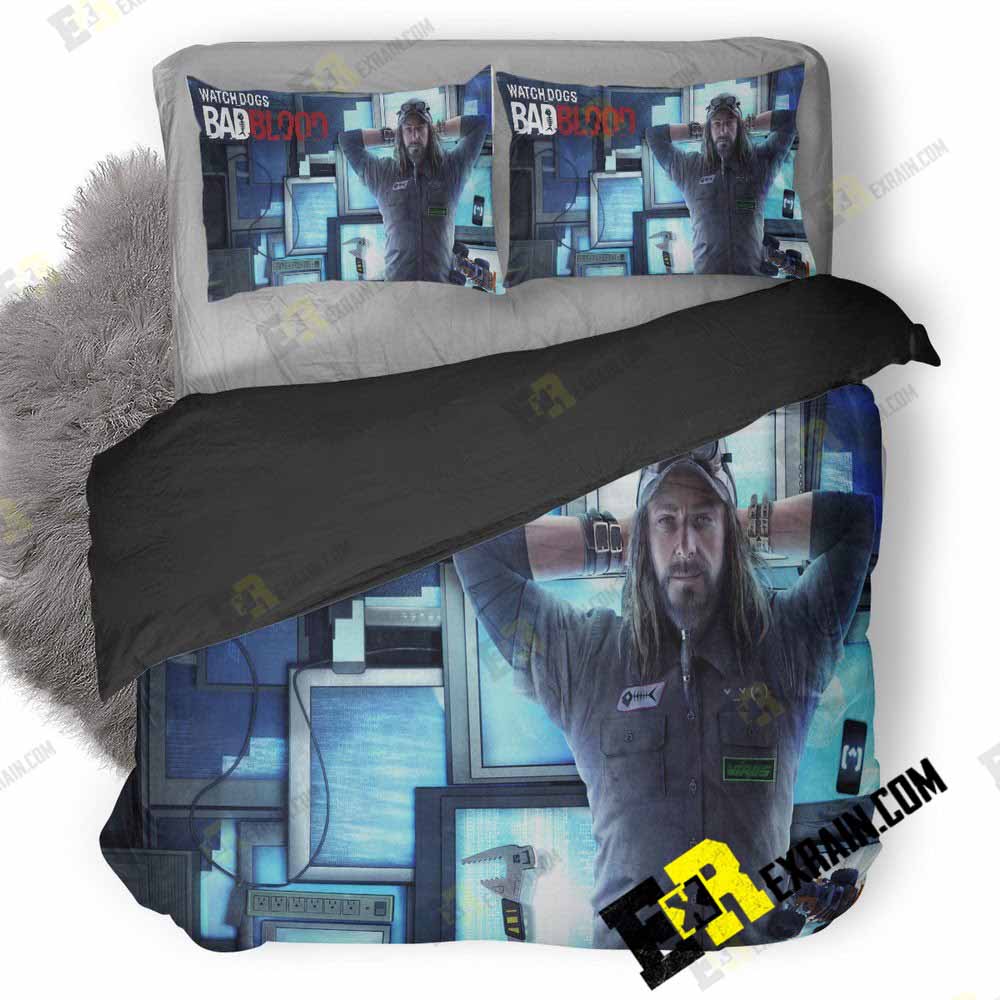 Watch Dogs Bad Blood 3D Customized Duvet Cover Bedding Set