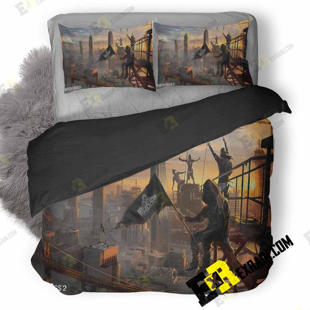 Watch Dogs Concept Art Do 3D Customized Duvet Cover Bedding Set