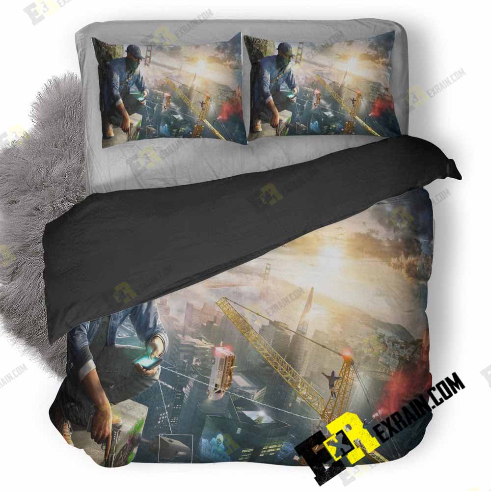 Watch Dogs Game Do 3D Customized Duvet Cover Bedding Set