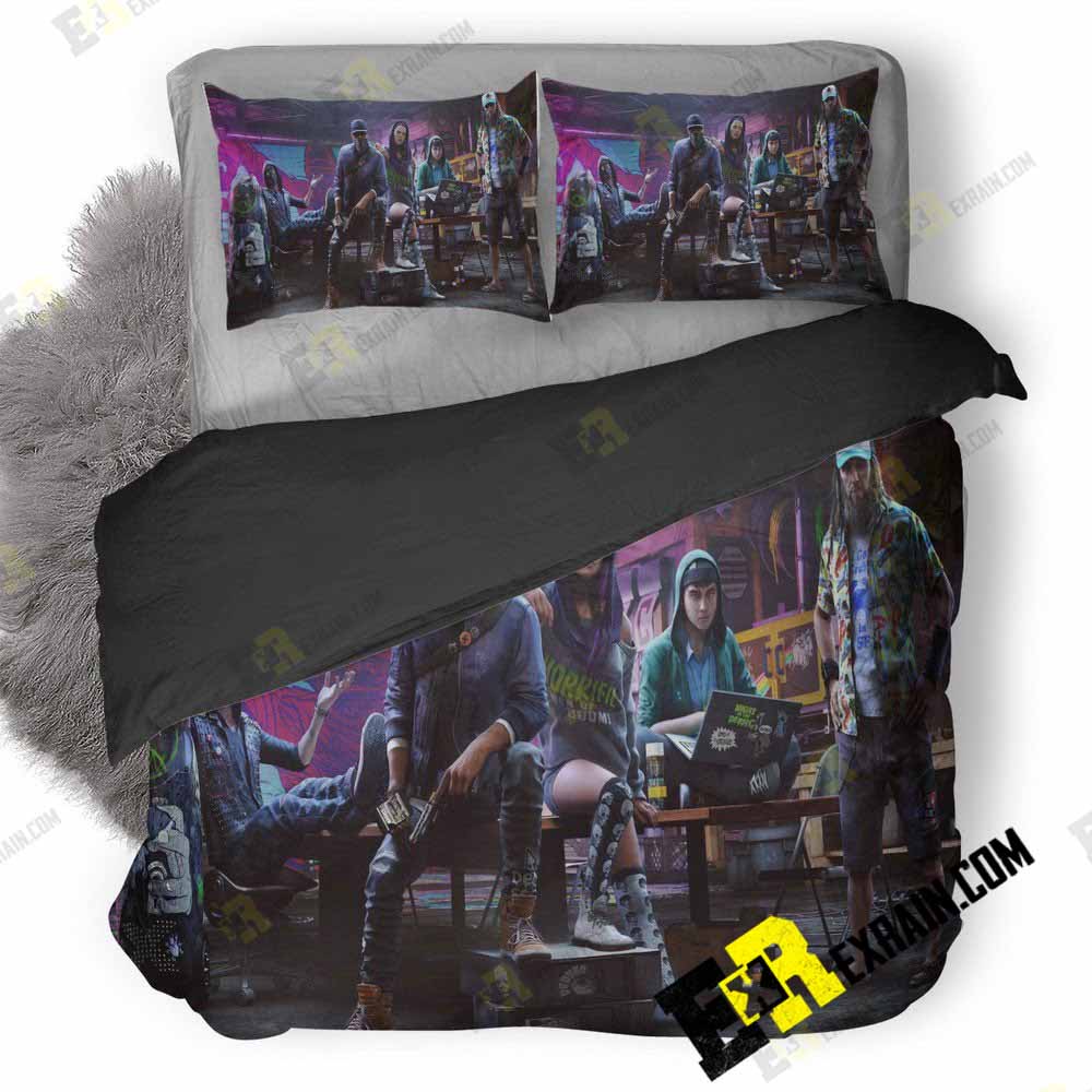 Watch Dogs Game New 3D Customized Duvet Cover Bedding Set
