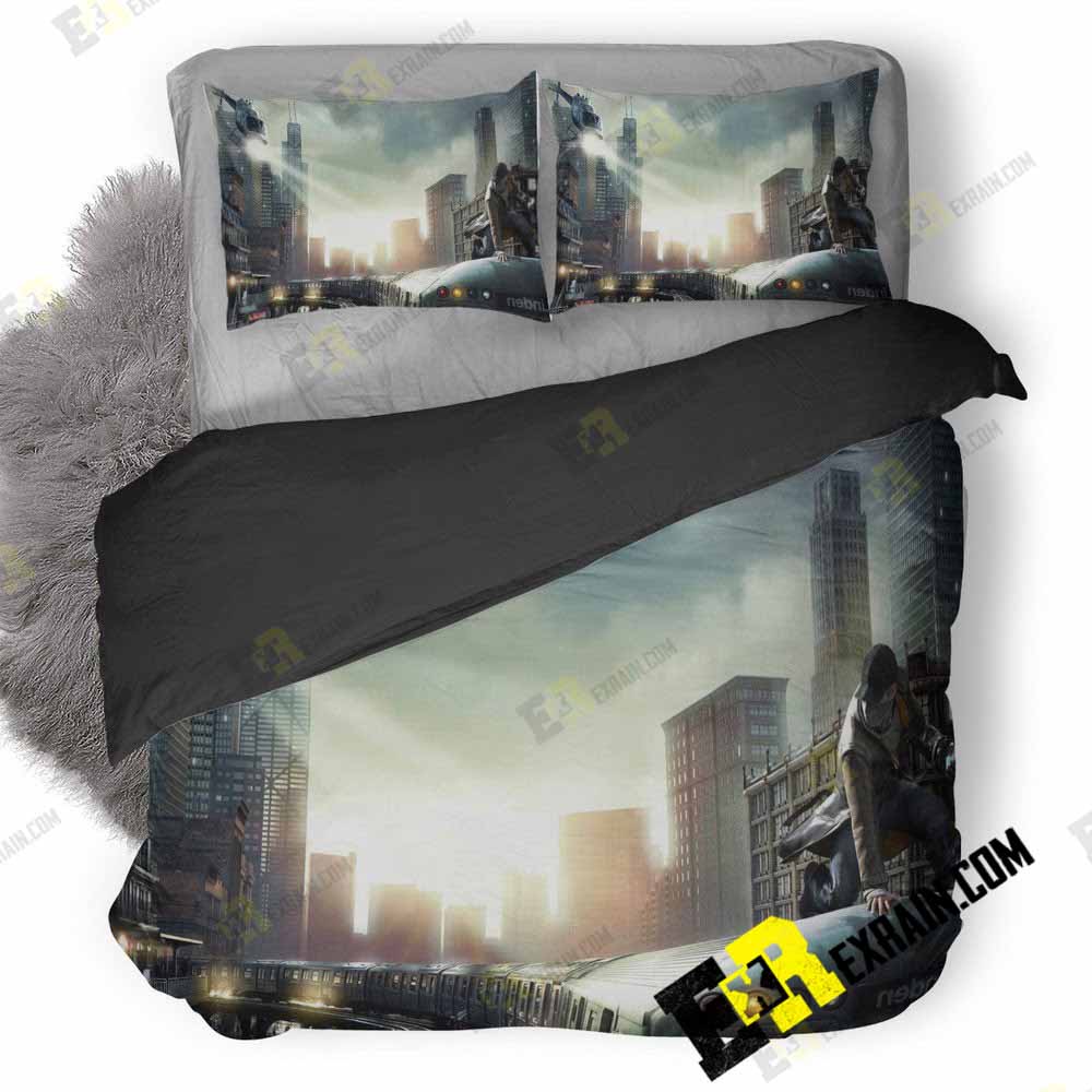 Watch Dogs Hd Game 3D Customized Duvet Cover Bedding Set
