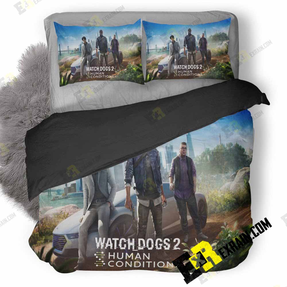 Watch Dogs Human Conditions Hd 3D Customized Duvet Cover Bedding Set