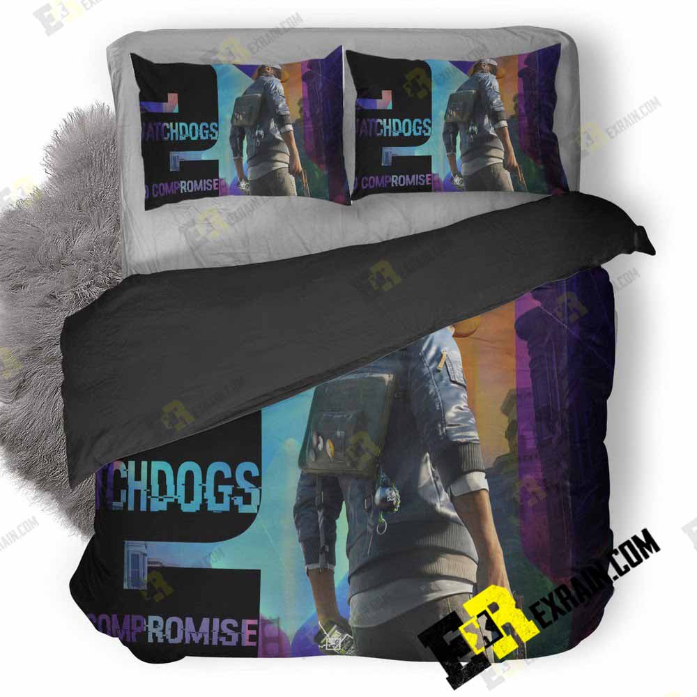 Watch Dogs No Compromise Dlc B2 3D Customized Duvet Cover Bedding Set