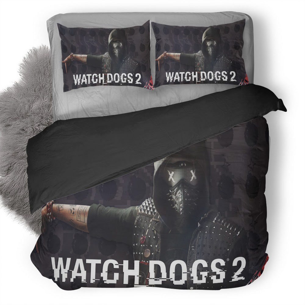 Watch Dogs Wrench 3D Customized Duvet Cover Bedding Set