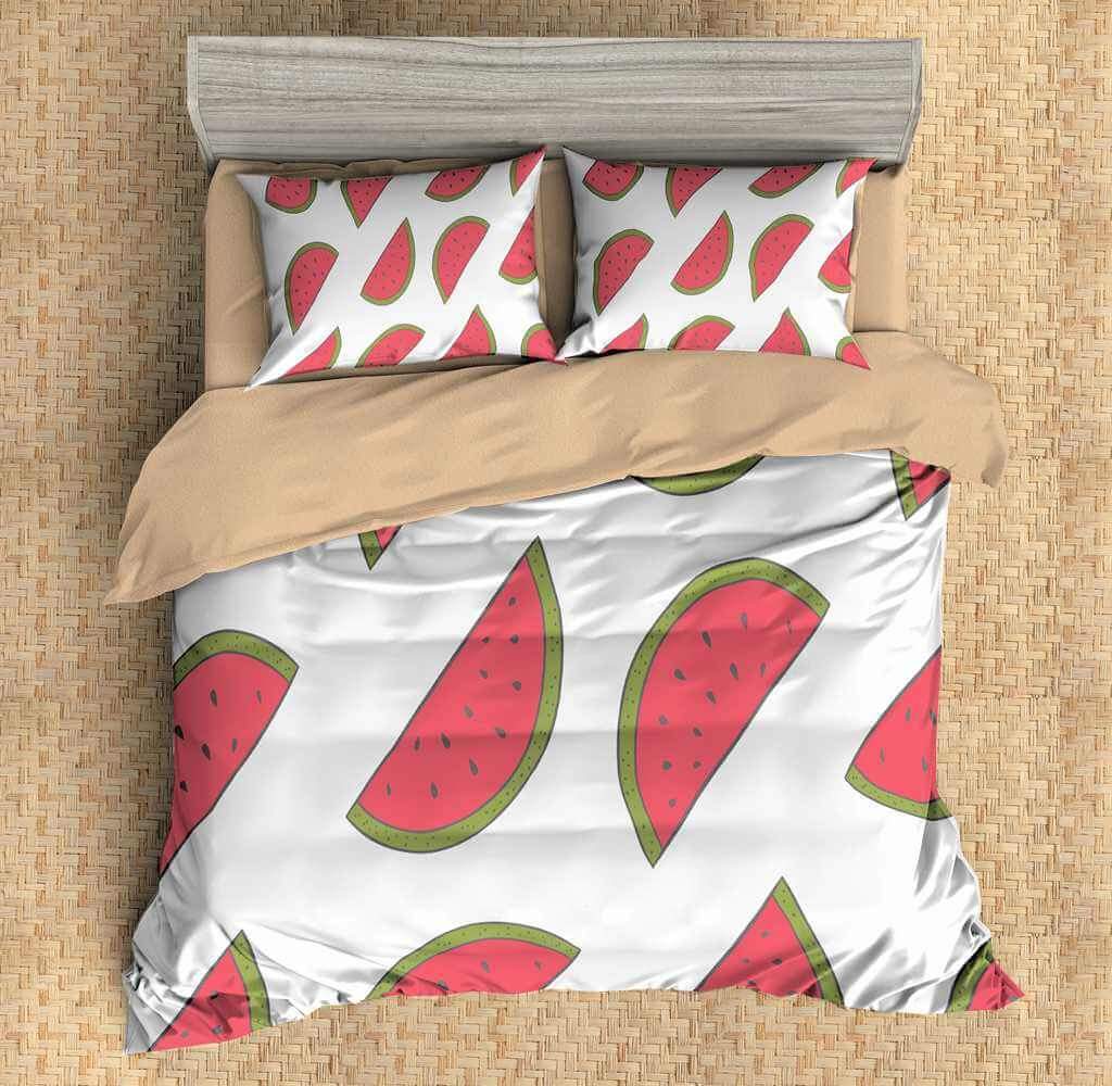 Watermelon 3D Customized Duvet Cover Bedding Set