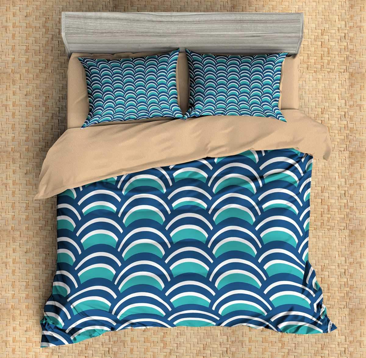 Waves 11 3D Customized Duvet Cover Bedding Set