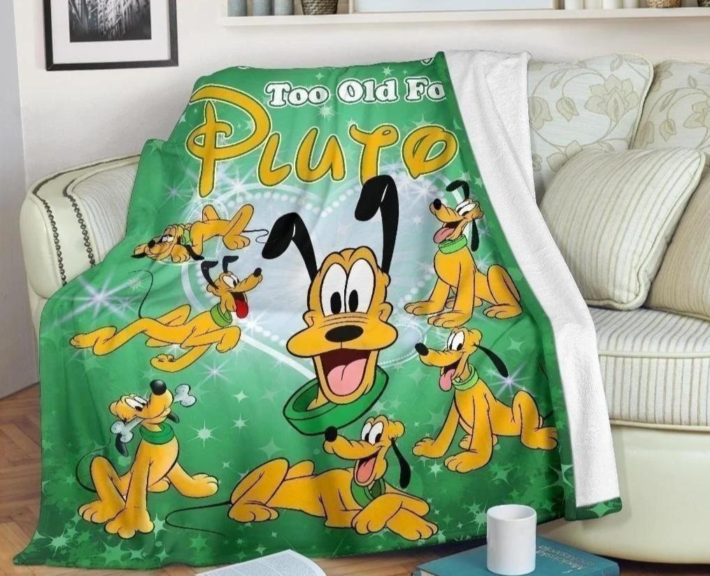 We Are Never Too Old For Pluto Fleece Blanket