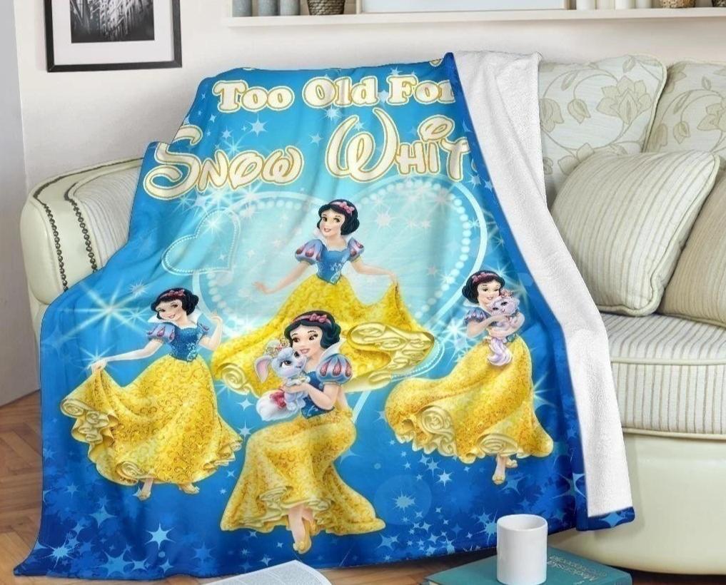 We Are Never Too Old For Snow White Fleece Blanket