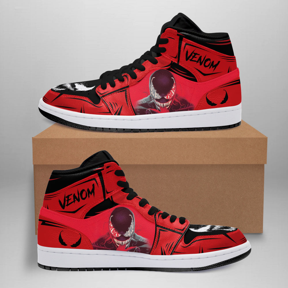 We Are Venom Red JD Sneakers Shoes, Air Jordan Hightop
