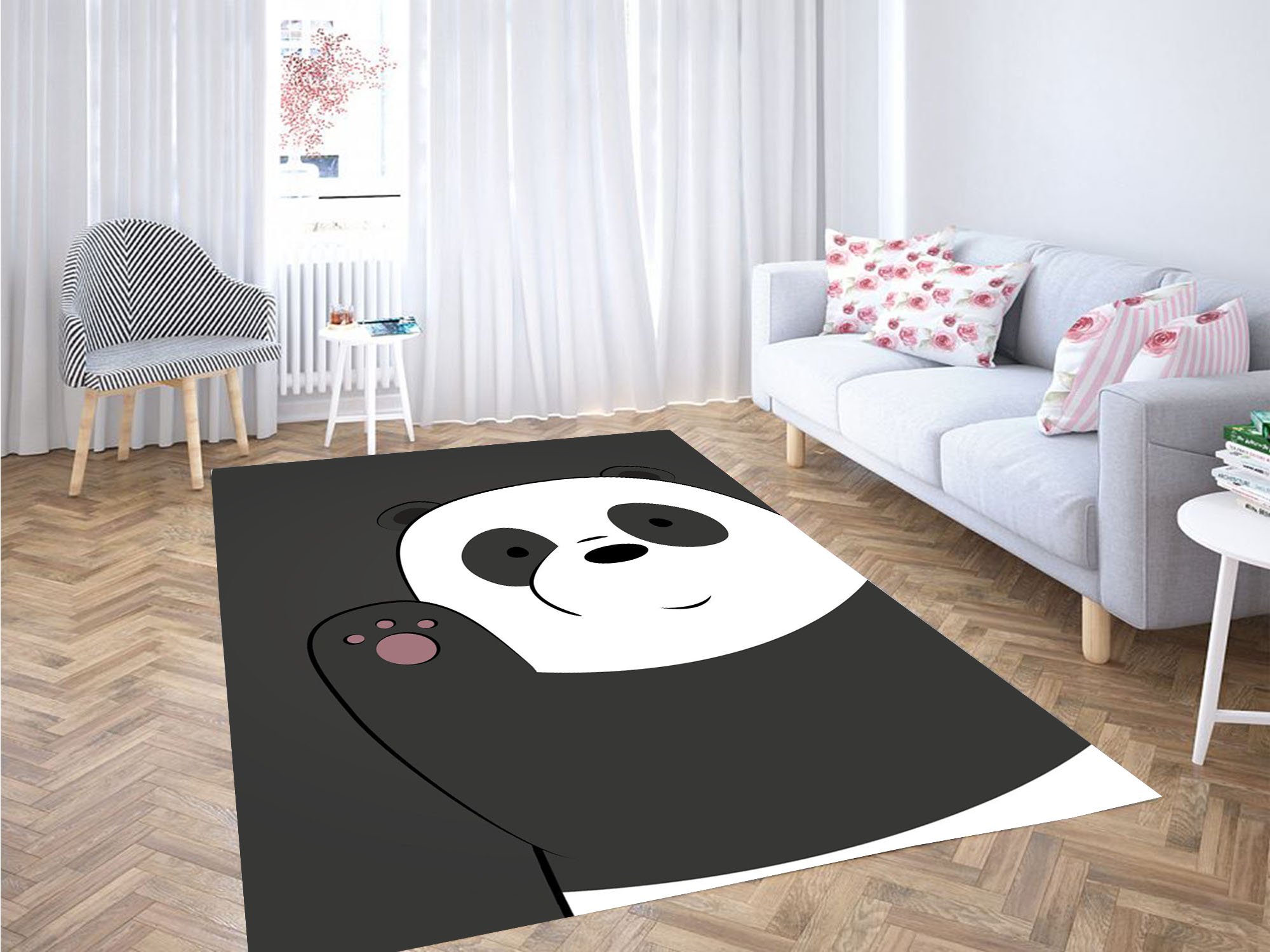We Bare Bears Panda Carpet Rectangle Rug