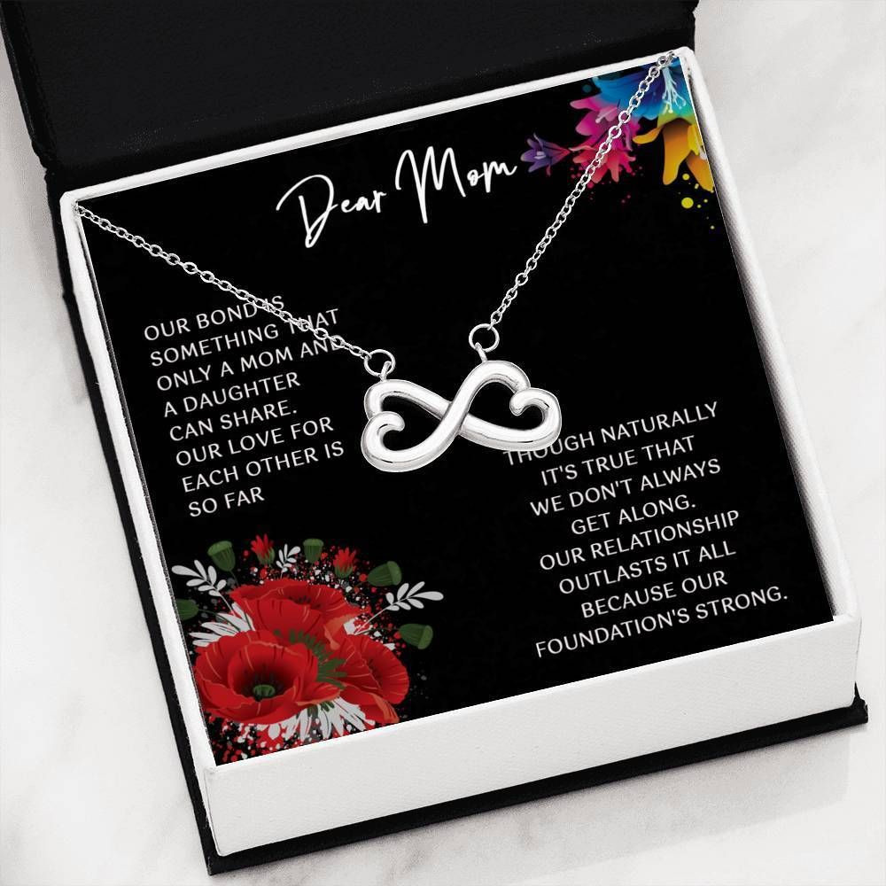 We Don’t Always Get Along Infinity Heart Necklace For Mom
