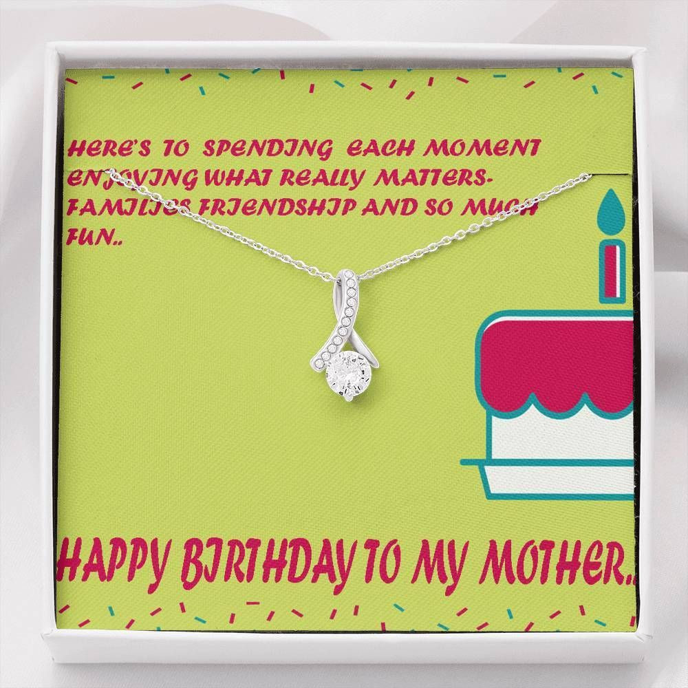 We Love You Mom Alluring Beauty Necklace For Mom