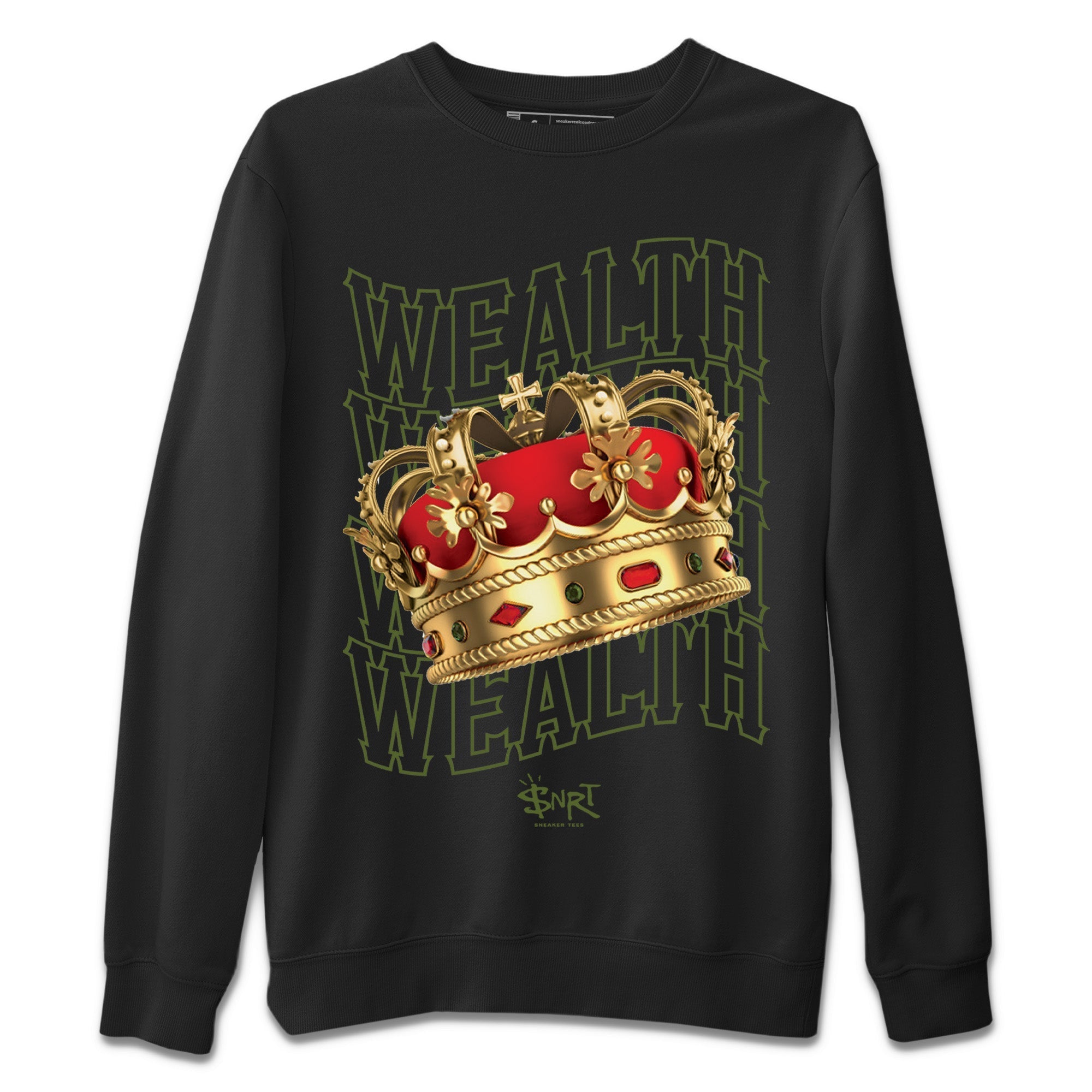 Wealth Unisex Sweater – Air Jordan 1 Travis Scott Olive, Sneakers Matching Sweater
