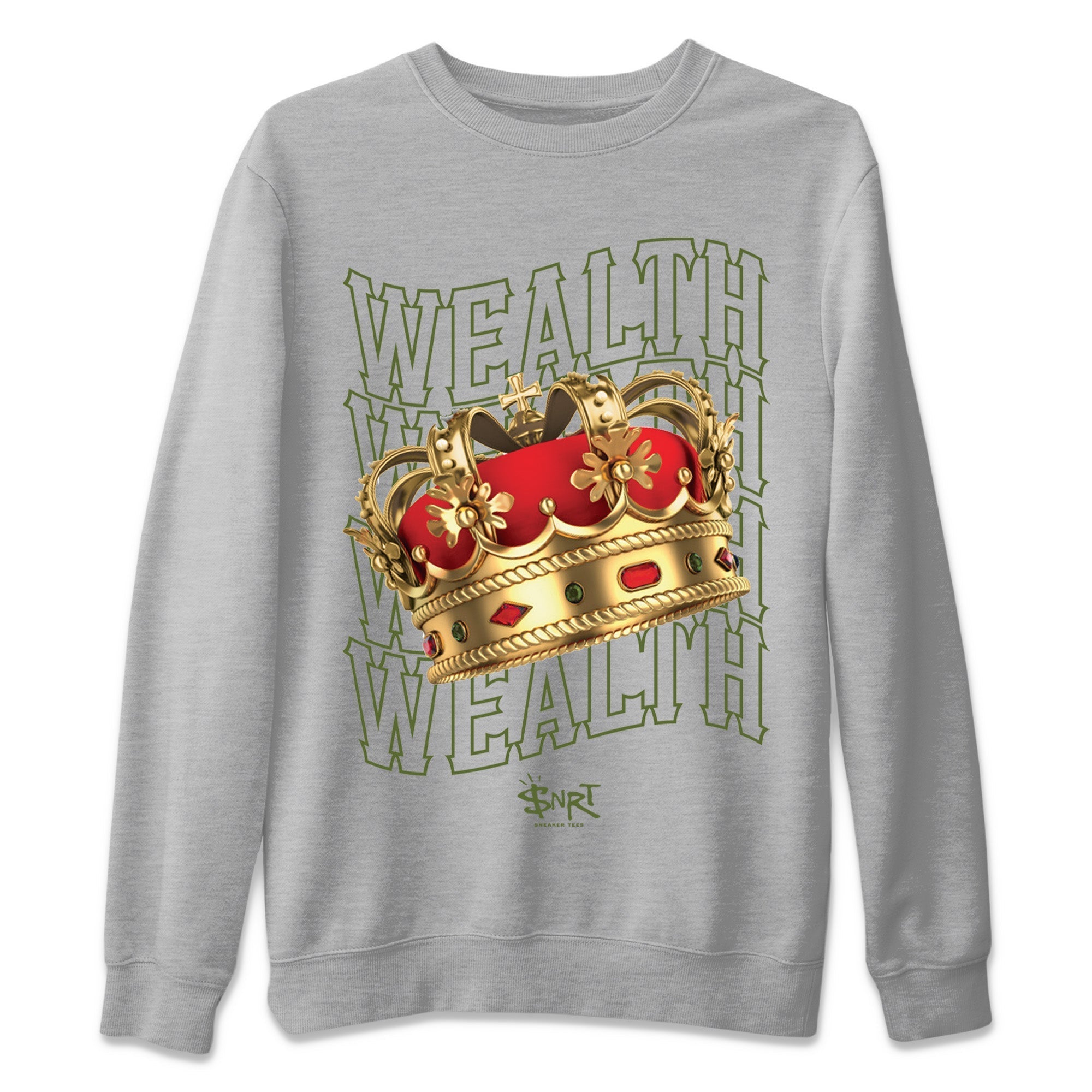 Wealth Unisex Sweater – Air Jordan 1 Travis Scott Olive, Sneakers Matching Sweater