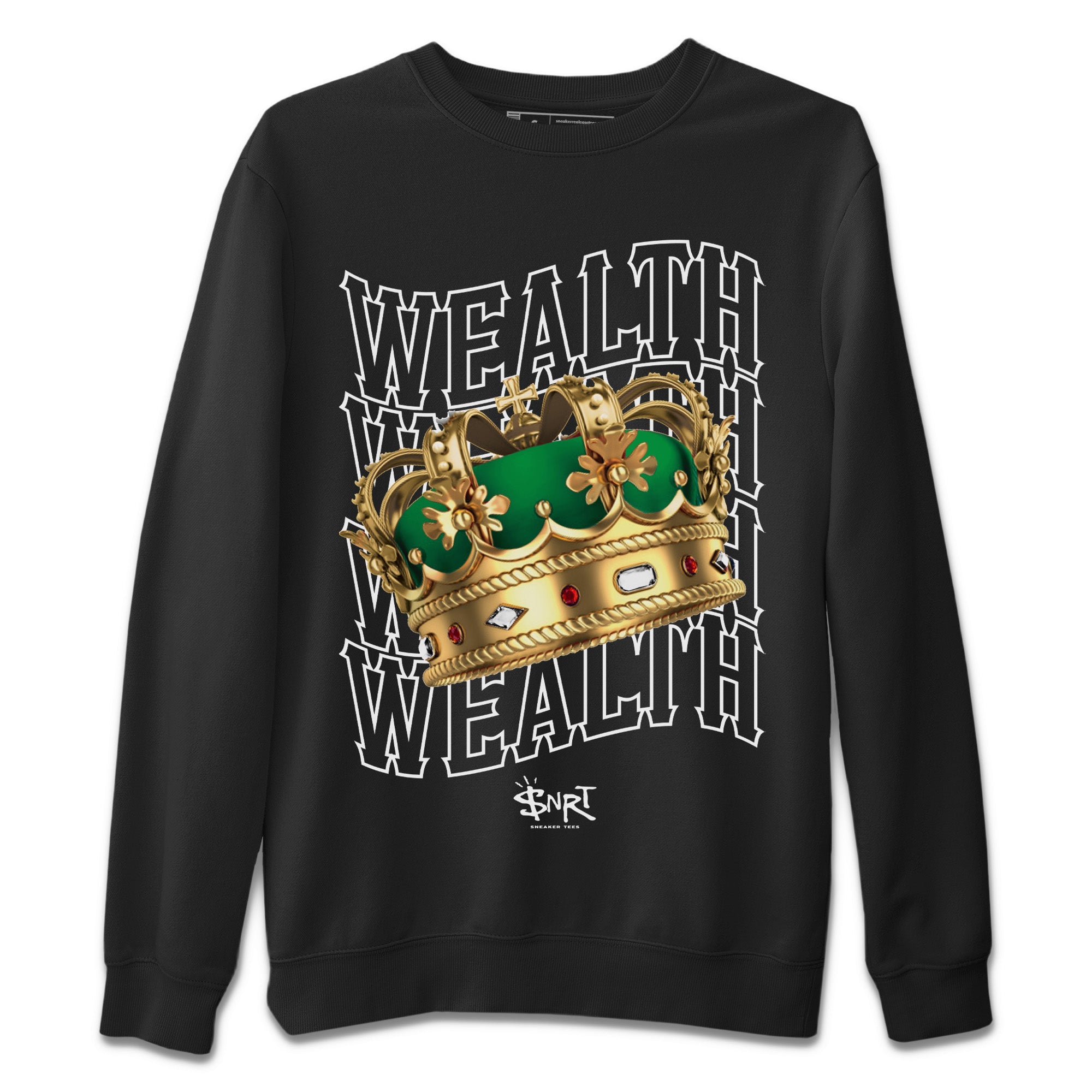 Wealth Unisex Sweater – Air Jordan 4 Pine Green, Sneakers Matching Sweater