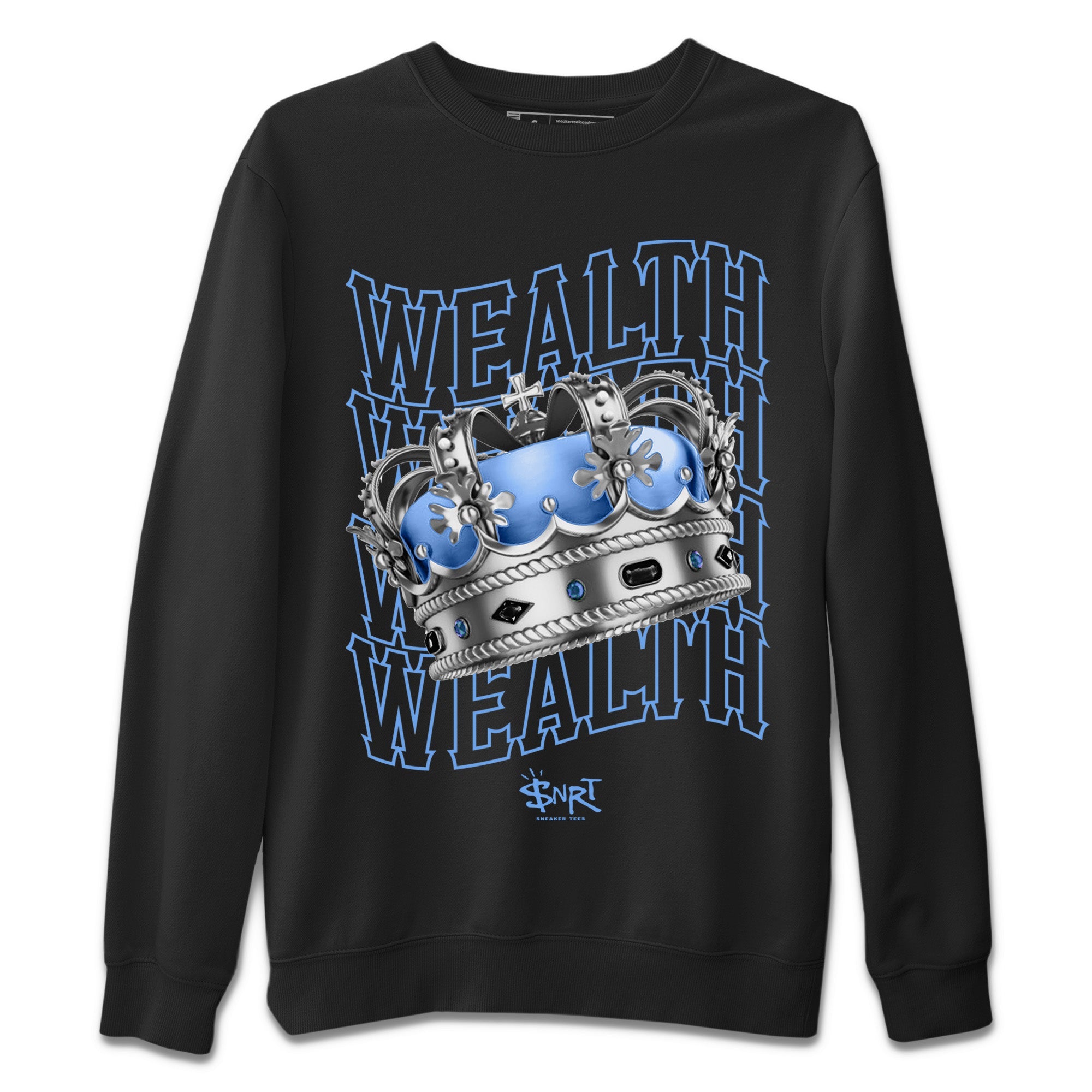 Wealth Unisex Sweater – Air Jordan 5 UNC, Sneakers Matching Sweater