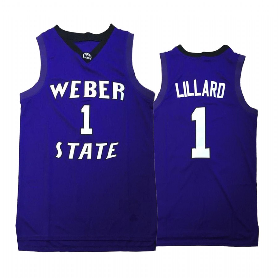 Weber State Wildcats Damian Lillard #1 College Jersey