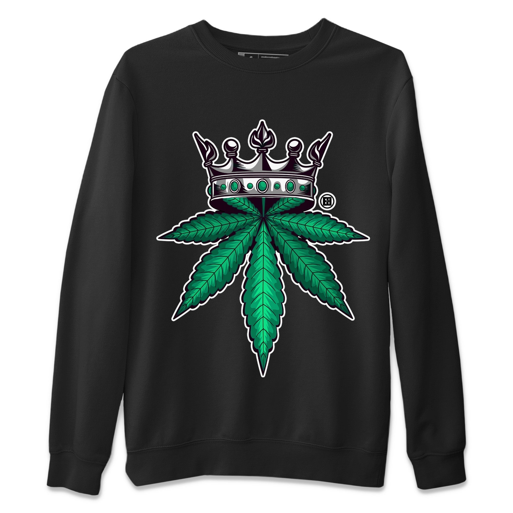 Weed Crown Unisex Sweater – Air Jordan 1 Gorge Green, Sneakers Matching Sweater