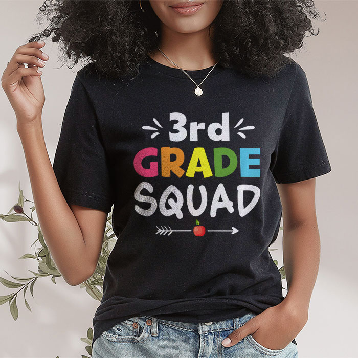 Welcome Back To School 3rd Grade Squad Teacher Student Gift T-Shirt