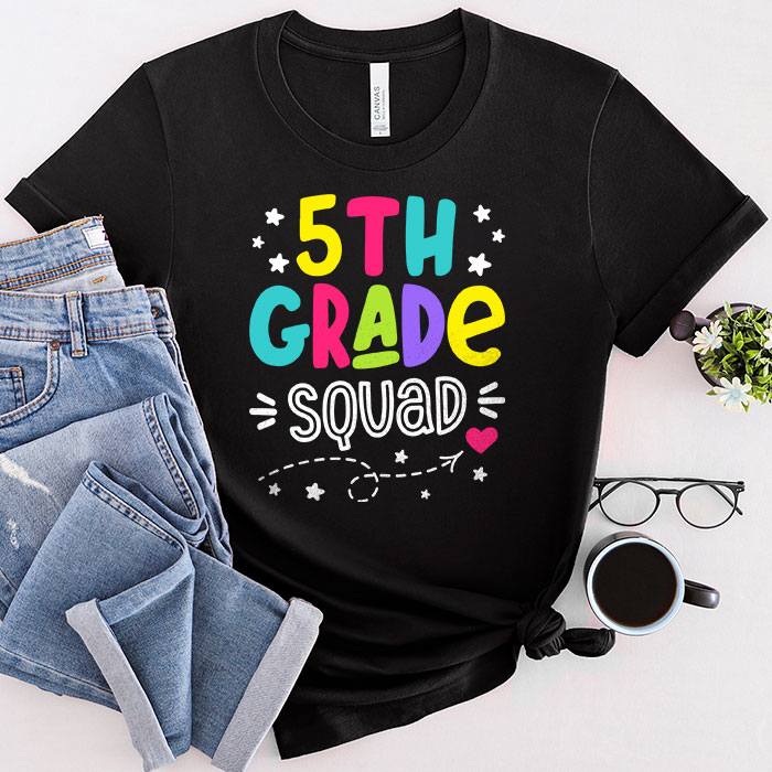 Welcome Back To School 5th Grade Squad Teacher Student Gift T-Shirt
