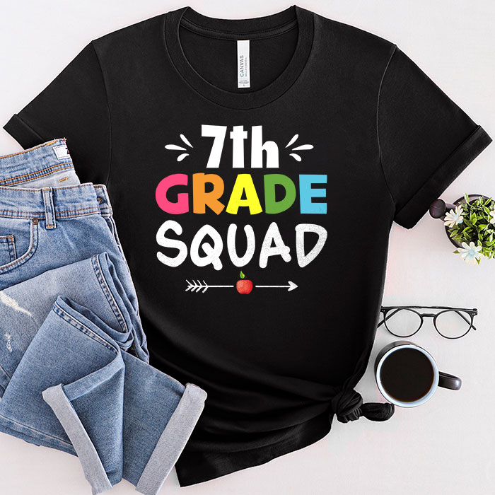 Welcome Back To School 7th Grade Squad Teacher Student Gift T-Shirt