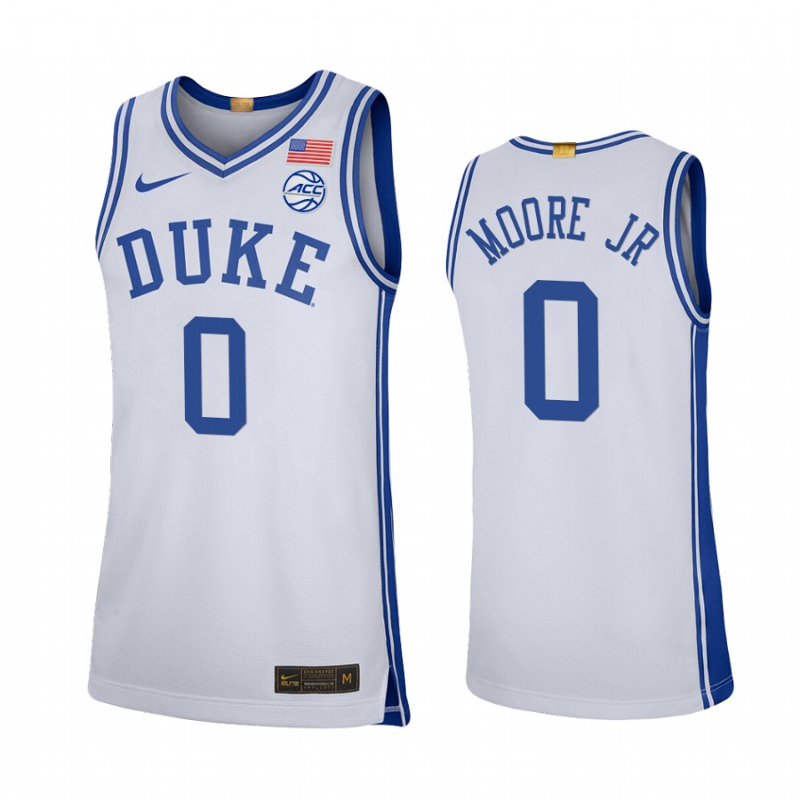 Wendell Moore Jr. Duke Blue Devils White Jersey 2021-22 College Limited