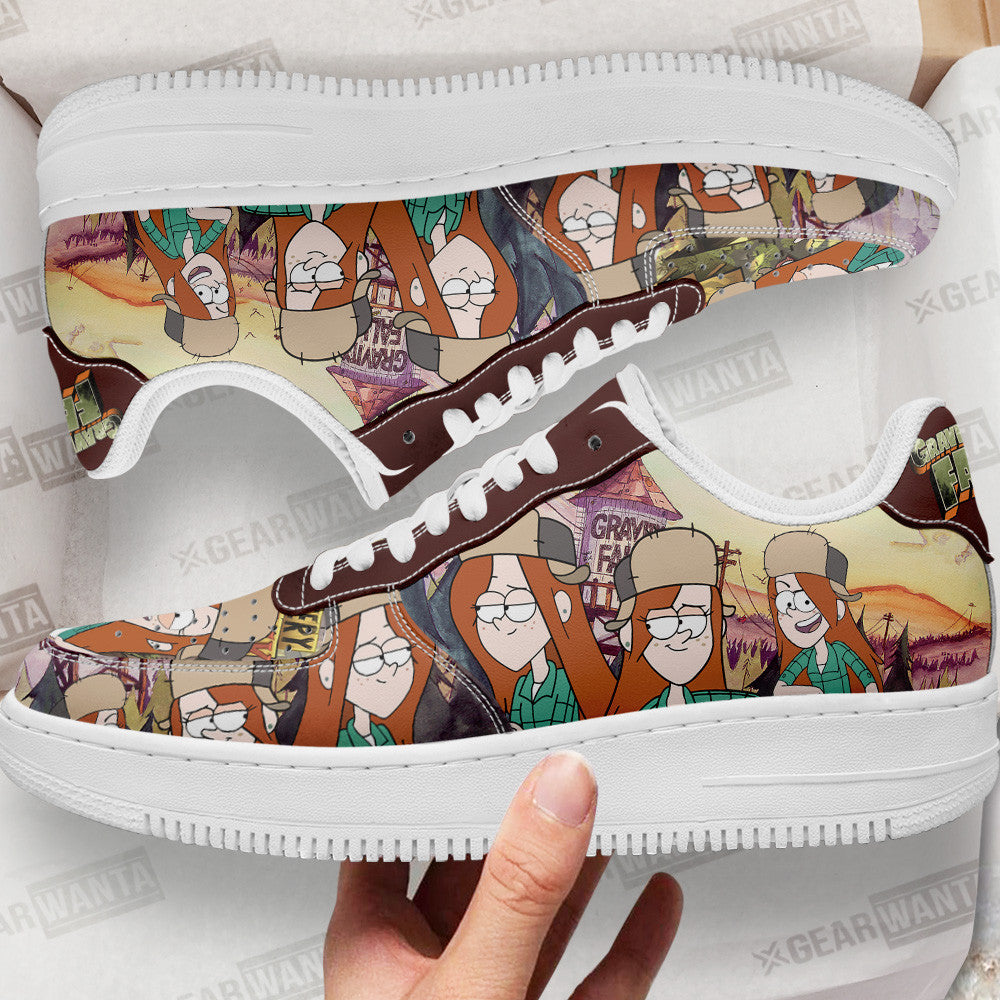 Wendy Gravity Falls Air Sneakers Custom Cartoon Shoes