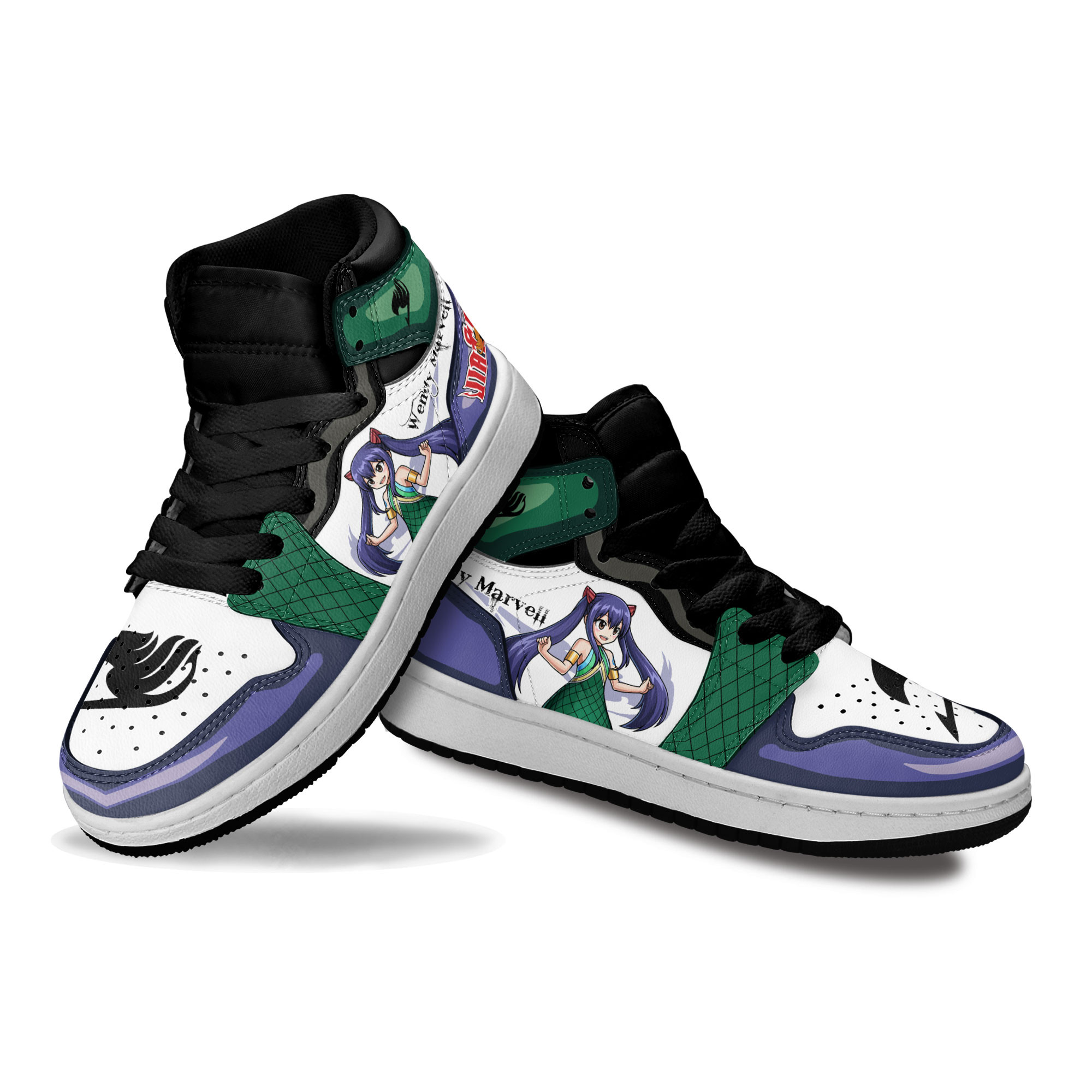 Wendy Marvell Kids Sneakers Custom Fairy Tail Anime Shoes For Kids