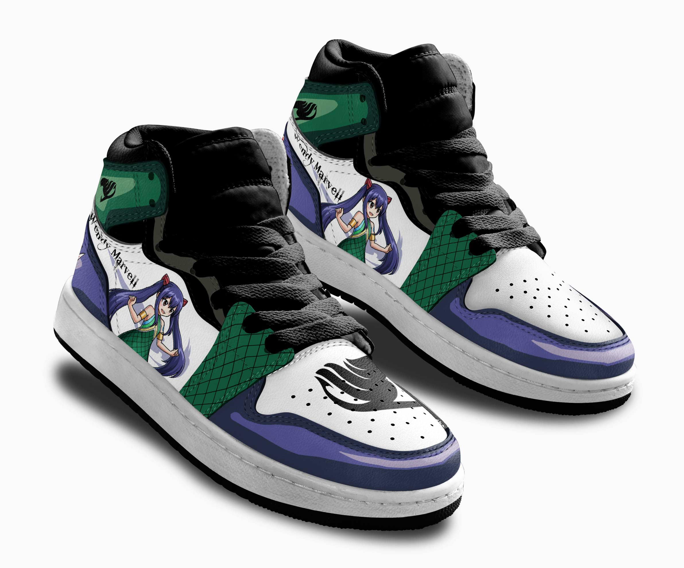 Wendy Marvell Kids Sneakers Custom Fairy Tail Anime Shoes For Kids
